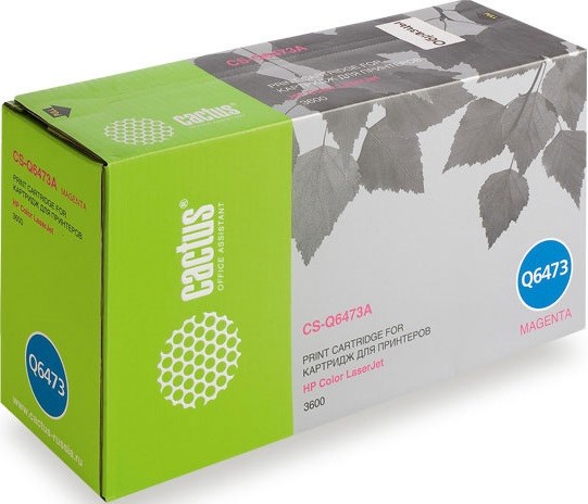 Cactus Q6473A Картридж (CS-Q6473A) для принтера HP Color LaserJet 3600, пурпурный, 4000 стр.