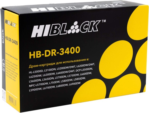 Драм-юнит Hi-Black DR-3400 (HB-DR-3400) для Brother HL-L5000/ 5100/ 5200/ 6250/ 6300/ 6400, 30K