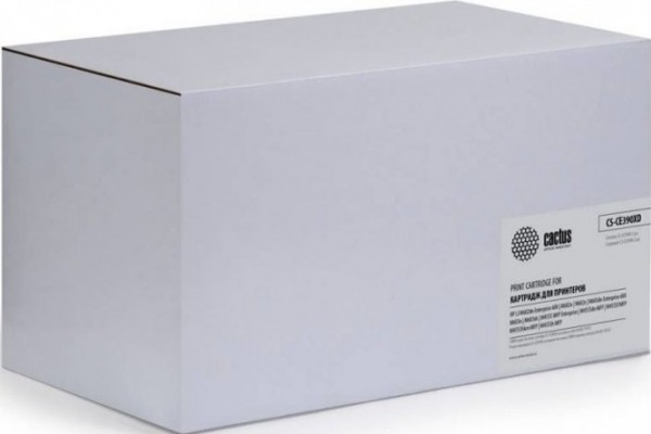 Cactus CE390XD Картридж CS-CE390XD черный для принтеров HP LaserJet M4555MFP, 2*24 000стр.