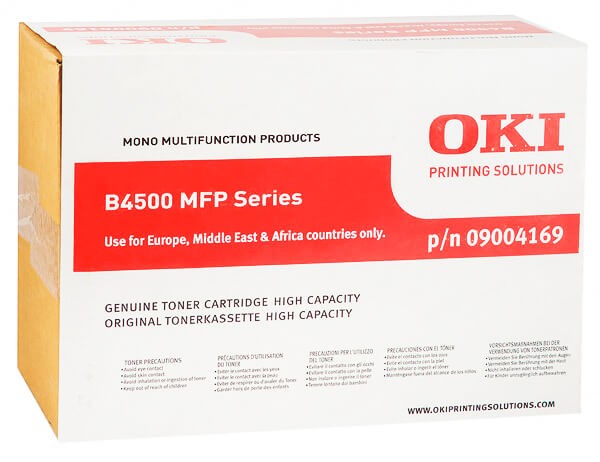 Картридж OKI (9004169/09004169) оригинальный для OKI B4520/ B4525/ B4540/ B4545, чёрный, увеличенный, 12000 стр. 