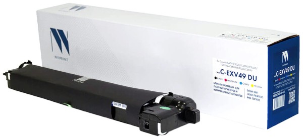 Блок фотобарабана NV Print C-EXV49 CMYK DU для Canon imageRUNNER C3025, ADVANCE C3320i/ C3330i/ C3520i/ C3525i/ C3530i, DX C3720i/ C3725i/ C3730i, 86300 страниц 