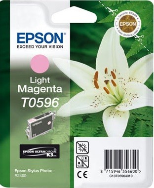 Epson C13T05964010 T0596 оригинальный картридж для Epson R2400, Light Magenta (cons ink)