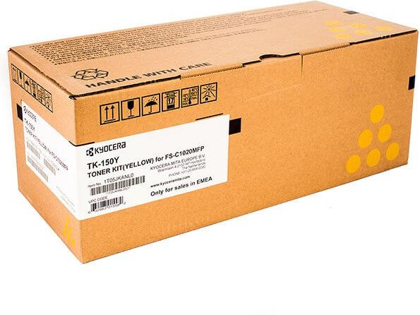 Картридж Kyocera TK-150Y (1T05JKANL0) оригинальный для принтера Kyocera FS-C1020MFP yellow, 6000 страниц