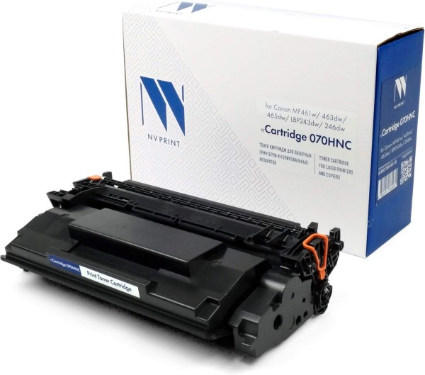 Картридж NV Print 070H (NV-070HNC) (БЕЗ ЧИПА) для Canon i-SENSYS LBP246dw/ LBP243dw/ MF461dw/ MF463dw/ MF465dw, чёрный, увеличенный, 10200 стр