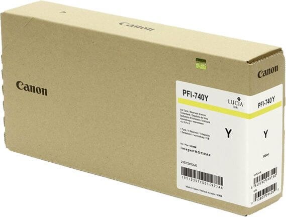 Картридж Canon PFI-740Y 4772C001 оригинальный для Canon ImagePrograf TZ-30000/ TZ-32000, жёлтый (yellow), 700 мл