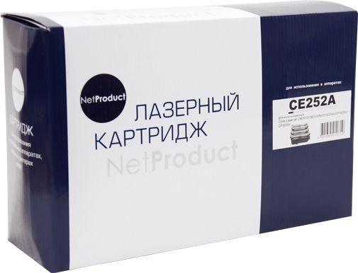 Картридж NetProduct (N-CE252A) для HP CLJ CP3525/ CM3530, Y, 7K