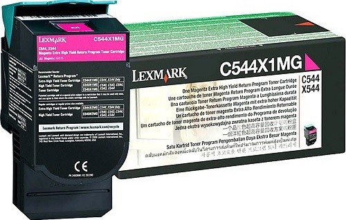 Картридж Lexmark C544X1MG оригинальный для Lexmark C544, Return Program, magenta, увеличенный, 4000 стр.