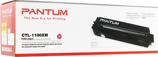 Картридж Pantum CTL-1100XM оригинальный для Pantum CP1100/ CP1100DW/ CM1100DN/ CM1100DW/ CM1100ADN/ CM1100ADW, пурпурный, 2300 стр.