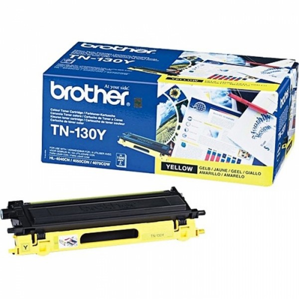 Картридж Brother TN-130Y (TN130Y) оригинальный для Brother MFC-9440CN/ MFC-9840/ HL-4040CN/ HL-4050/ HL-4070/ DCP-9040/ DCP-9045 yellow (1 500 стр.)