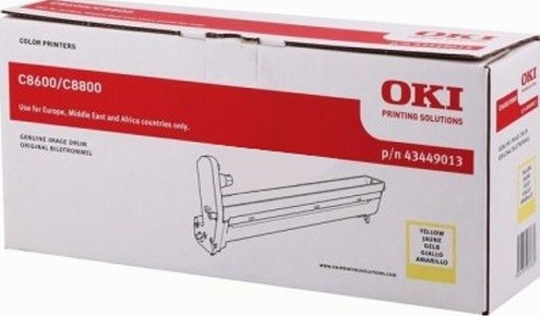 Фотобарабан OKI (43449013) оригинальный для принтера OKI C8600/ C8800, желтый, 20000 стр.