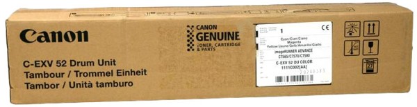 Фотобарабан Canon C-EXV52 DU Color 1111C002 оригинальный для Canon imageRUNNER ADVANCE C7565/ C7570/ C7580, цветной​