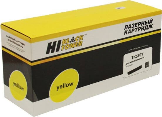Картридж Hi-Black (HB-TK-580Y) для Kyocera-Mita FS-C5150DN/ ECOSYS P6021, Y, 2,8K