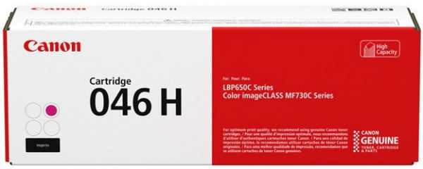 Картридж Canon 046HM (1252C002) оригинальный для Canon i-SENSYS LBP653Cdw / LBP654Cx, magenta, 5000 страниц