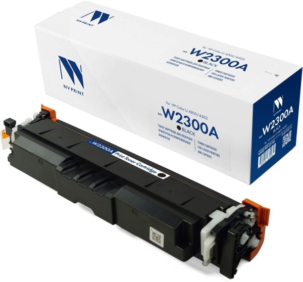 Картридж NV Print W2300A (NV-W2300ABk) Black для HP Color LaserJet Pro 4203/ MFP 4303, чёрный, 2000 стр.