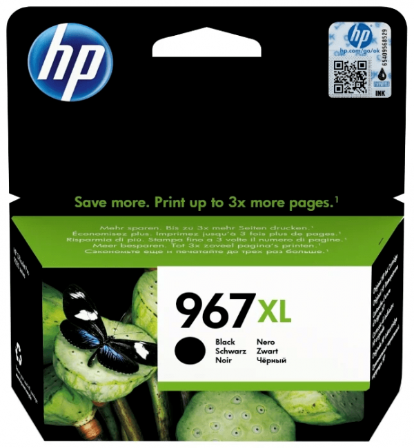 Картридж оригинальный HP 967XL (3JA31AE) для HP OfficeJet Pro 902x, черный, 3000 стр.