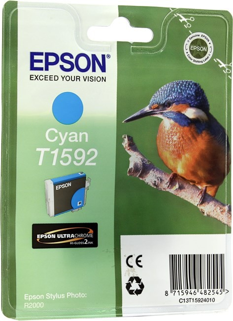 C13T15924010 Картридж Epson T1592 для Stylus Photo R2000 (cyan) (cons ink)