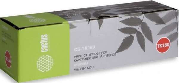 Картридж Cactus TK-160 (CS-TK160) для принтеров Kyocera Mita FS 1120D/ 1120DN/ 1120 черный 2500 страниц
