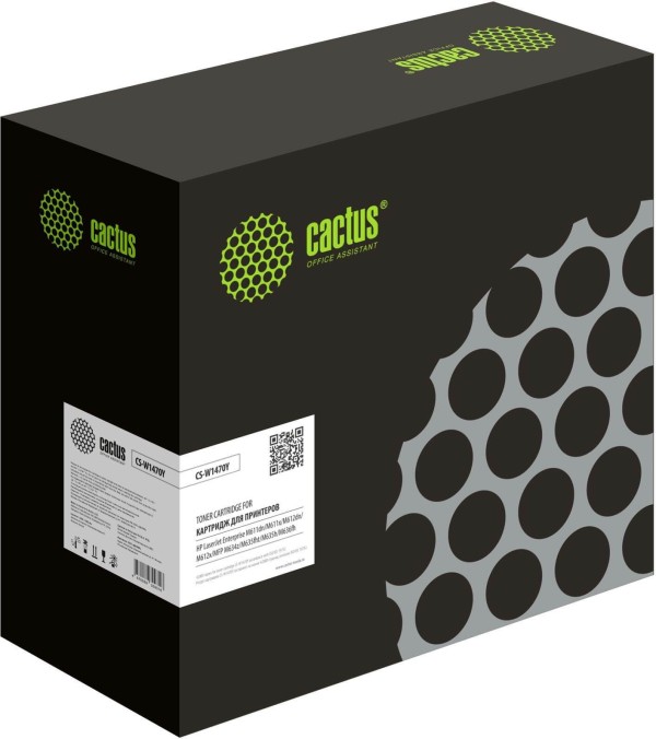 Картридж Cactus W1470Y (CS-W1470Y) для HP LaserJet Enterprise M610dn/ 611dn/ 612dn/ MFP M634/ 635, чёрный, 42000стр.