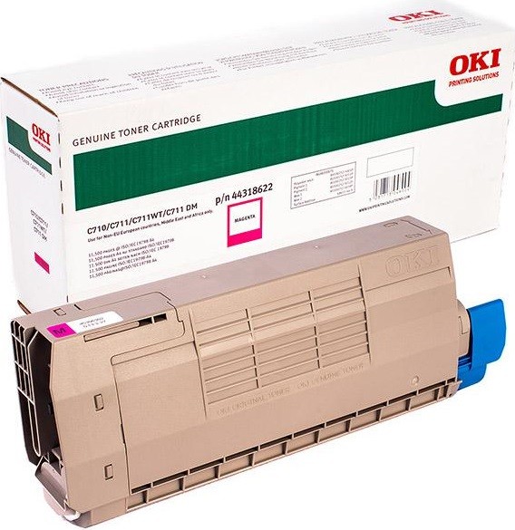 Картридж OKI (44318622) оригинальный для принтера OKI C711/ C710, пурпурный, 11500 стр.