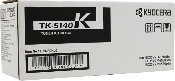 Картридж Kyocera TK-5140K (1T02NR0NL0) Black оригинальный для Kyocera Ecosys P6130cdn/ M6030cdn/ M6530cdn, чёрный, 7000 страниц