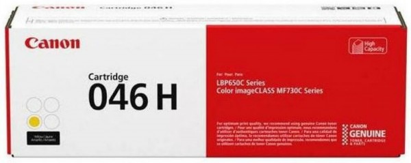 Картридж Canon 046HY (1251C002) оригинальный для Canon i-SENSYS LBP653Cdw / LBP654Cx, yellow, 5000 страниц