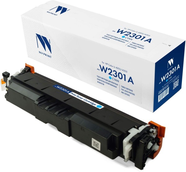 Картридж NV Print W2301A (NV-W2301AC) Cyan для HP Color LaserJet Pro 4203/ MFP 4303, голубой, 1800 стр.
