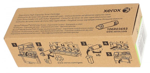 Картридж Xerox 106R03693 оригинальный для Xerox Phaser 6510, WorkCentre 6515, cyan, увеличенный (4300 страниц)
