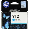 Картридж HP №912 (3YL77AE) Cyan оригинальный для HP OfficeJet Pro 8012/ 8013/ 8014/ 8022/ 8023, голубой, 315 стр.