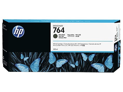 Картридж оригинальный HP 764 (C1Q16A) для Designjet T3500,  черный матовый, 300 мл.