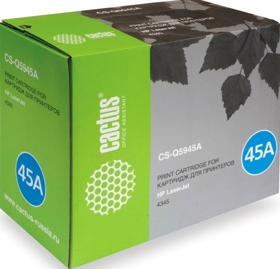 Картридж Cactus Q5945A (CS-Q5945A) для принтеров HP LaserJet 4345/ 4345 черный 18000 страниц