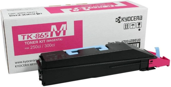 Картридж Kyocera TK-865M (1T02JZBEU0) оригинальный для принтера Kyocera TASKalfa 250ci/ 300ci magenta, 12000 страниц