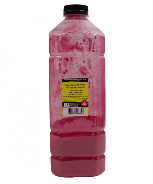 Тонер Hi-Black (TK-8305M) с носителем для KYOCERA TASKalfa 3050ci, Magenta, 340 г, канистра