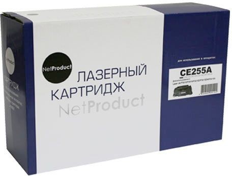 Картридж NetProduct (N-CE255A) для HP LJ P3015, 6K