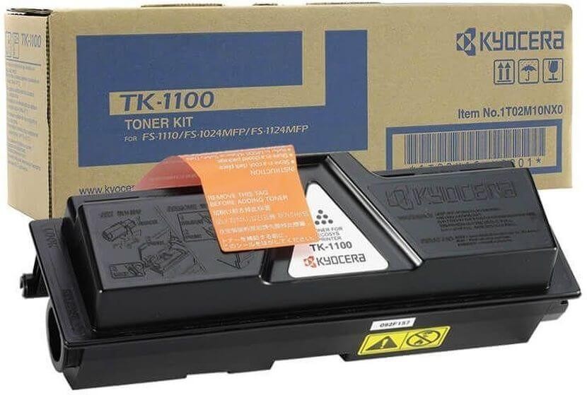 Картридж Kyocera TK-1100 (1T02M10NX0) оригинальный для принтера Kyocera FS-1110/FS-1024MFP/FS-1124MFP, 2100 страниц