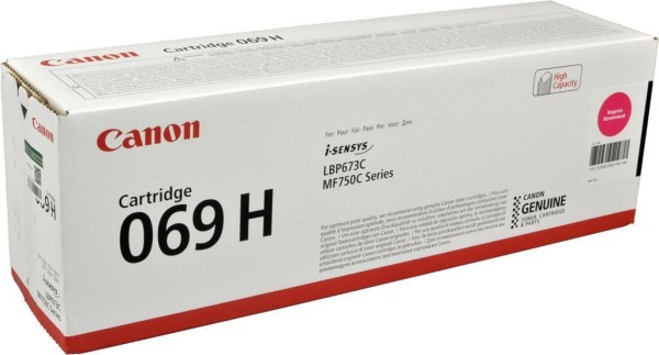 Картридж Canon 069HM 5096C002 оригинальный для Canon i-SENSYS LBP673/ MF750 Series, пурпурный, увеличенный, 5500 стр.