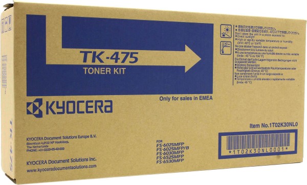 Картридж Kyocera TK-475 (1T02K30NL0) оригинальный для Kyocera FS-6025MFP/ FS-6030MFP/ FS-6525MFP/ FS-6530MFP, 15000 страниц