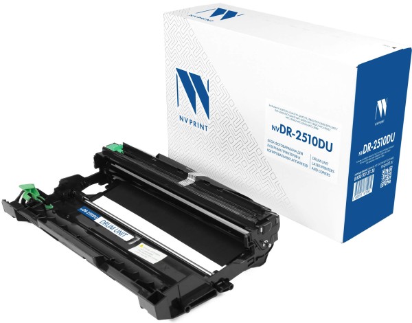 Блок фотобарабана NV Print DR-2510 (NV-DR-2510DU) Black для Brother HL-L2400/ DCP-L2600/ MFC-L2800, чёрный, 15000 стр.