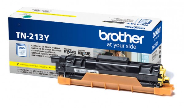 Картридж Brother TN-213Y (TN213Y) оригинальный для Brother MFC-L3770CDW/ DCP-L3550CDW/ HL-L3230CDW, yellow (1 300 стр.)
