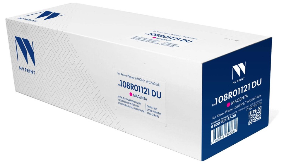 Блок фотобарабана NV Print 108R01121 (NV-108R01121TYDUM) Magenta для Xerox WorkCentre 6605/ 6655, VersaLink C400/ C405, Phaser 6600, пурпурный, 60000 стр.