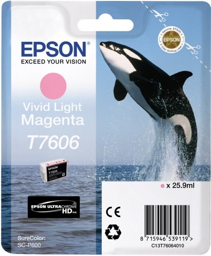 C13T76064010 Картридж Epson для SC-P600 Light Magenta (cons ink)