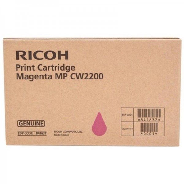 Картридж Ricoh MP CW2200 (841637) оригинальный для Ricoh Aficio MP CW2200SP, пурпурный, 100мл