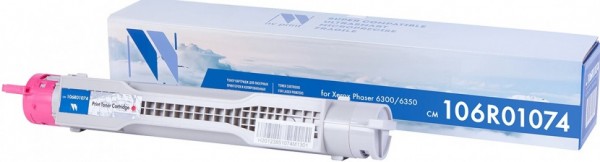 Картридж NV Print 106R01074 Пурпурный для принтеров Xerox Phaser 6300/ 6350, 4000 страниц