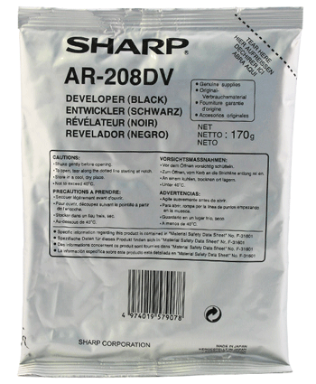 Девелопер Sharp (AR-208LD/ AR-208DV/ AR208LD/ AR208DV) оригинальный для Sharp AR-5420/ AR-203E/ AR-M201, чёрный, 25000 стр. 