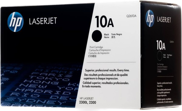 Картридж HP Q2610A (10A) оригинальный для принтера HP LaserJet 2300/ 2300n/ 2300d/ 2300dn/ 2300dtn/ 2300l/ 2300ln black, 6000 страниц