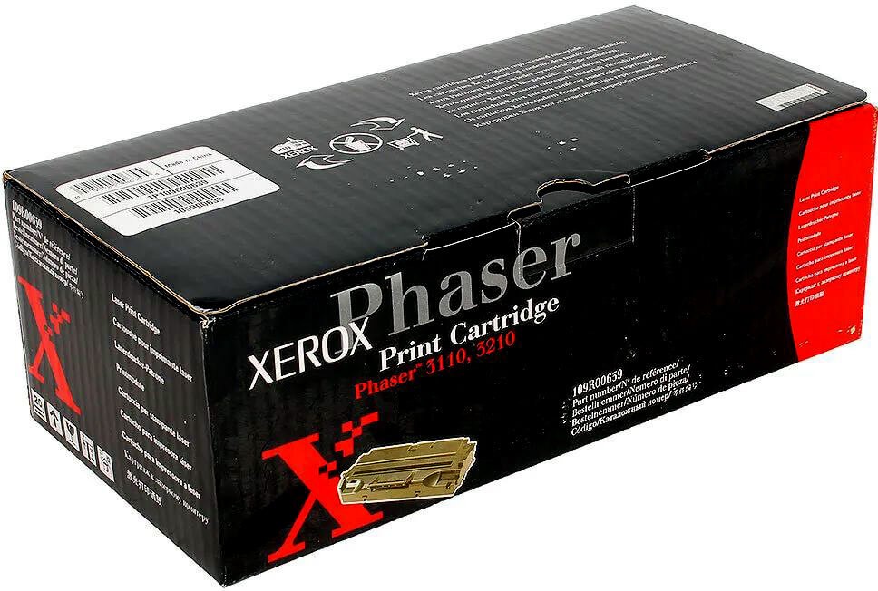 Картридж Xerox 109R00639 Black оригинальный для Xerox Phaser 3110/ 3210, чёрный, 3000 страниц