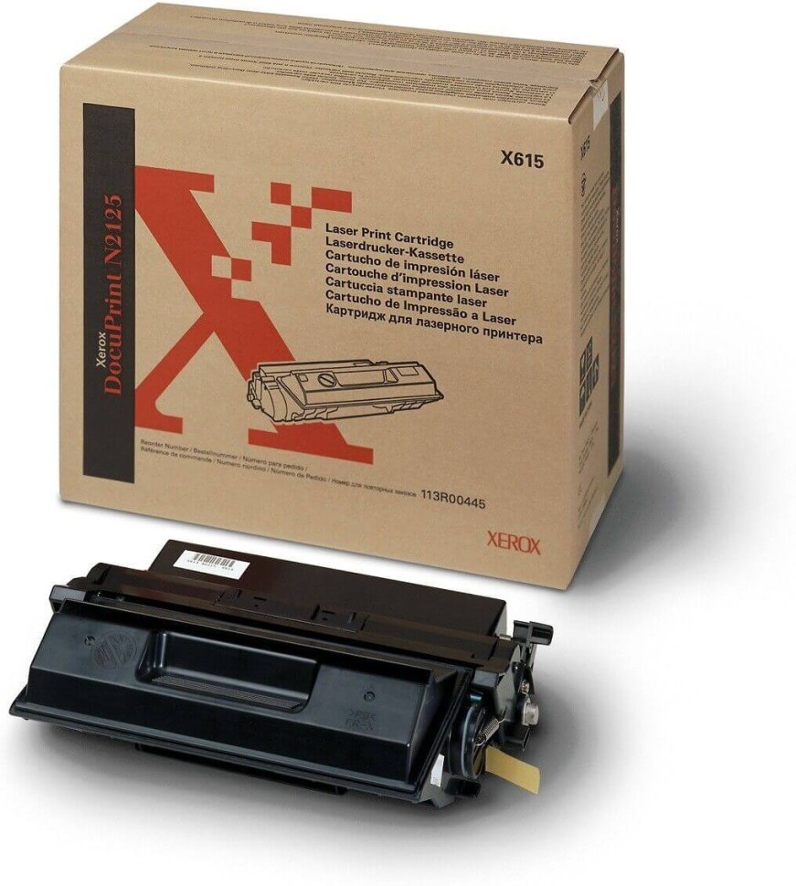 Картридж Xerox 113R00445 оригинальный для Xerox DocuPrint N2125, black, (10000 страниц)