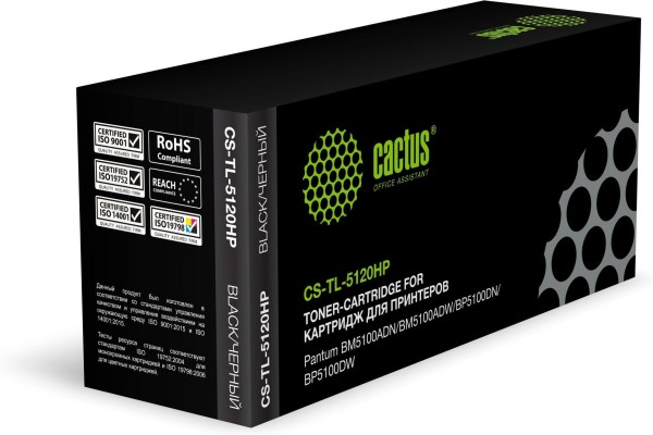 Картридж Cactus TL-5120HP (CS-TL-5120HP) для Pantum BM5100ADN/ BM5100ADW/ BP5100DN/ BP5100DW, увеличенный, 6000 стр.