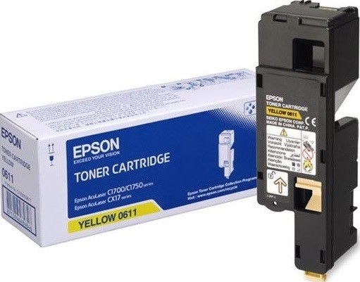 C13S050611 оригинальный картридж Epson для принтера Epson C1700/1750/CX17N AcuLaser yellow, 1,4к