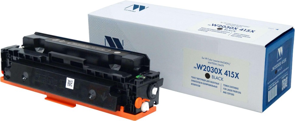 Картридж NV Print W2030X 415X (NV-W2030X-415X-Bk) Black до версии 002_2428A для HP Color LaserJet Pro M479/  M454/ M480/ M455, чёрный, увеличенный, 7500 стр.