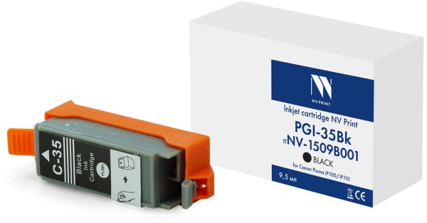 Картридж NV Print PGI-35Bk (NV-1509B001) Black для Canon Pixma iP100/ iP110, чёрный, 9,5мл